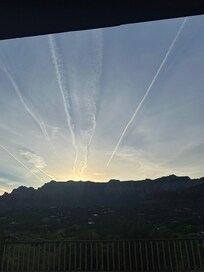 Sunrise view from balcony