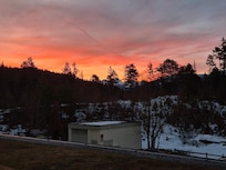 Prachtige zonsopkomst vanaf het balkon