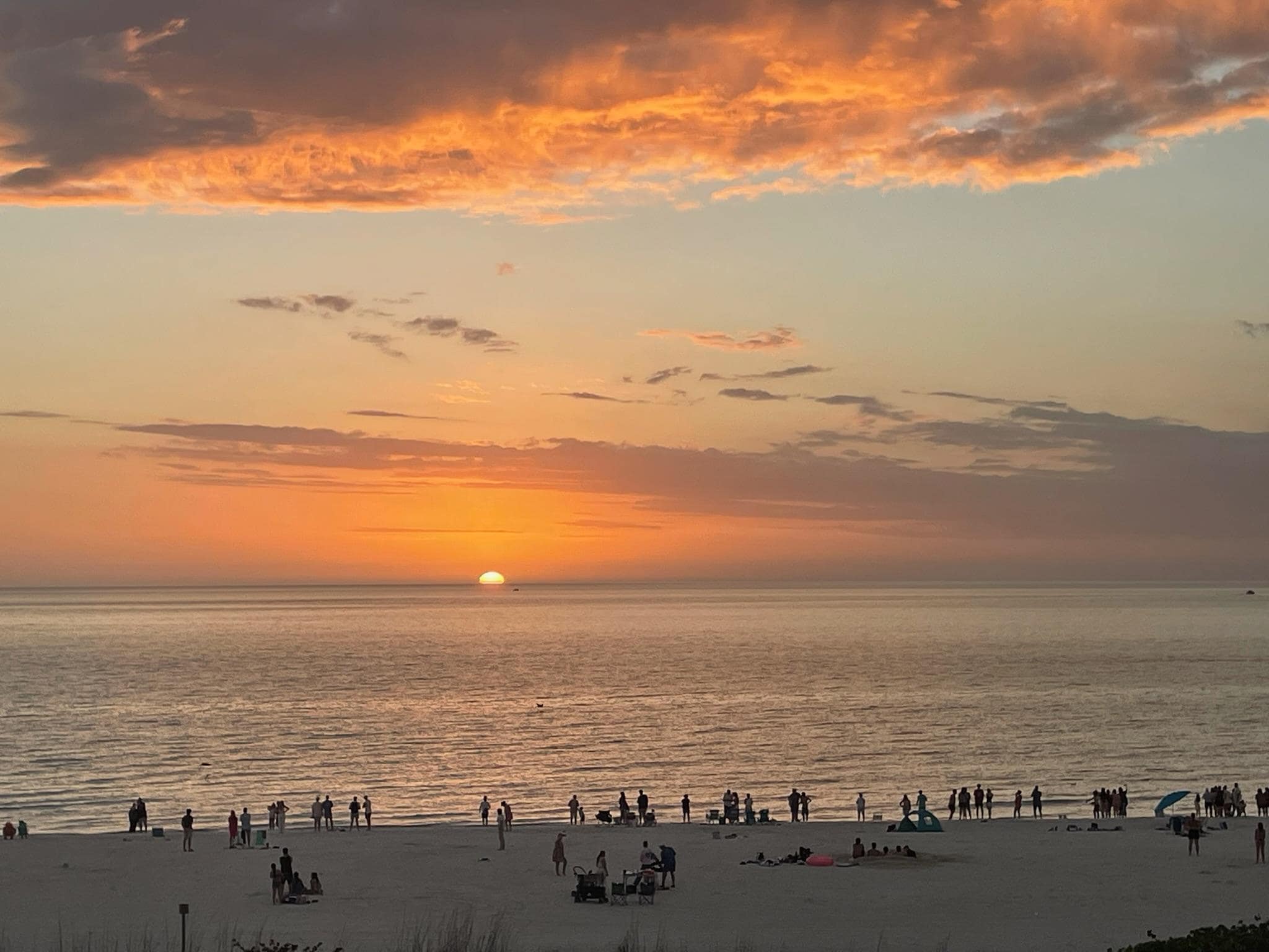 Sunset from the balcony 