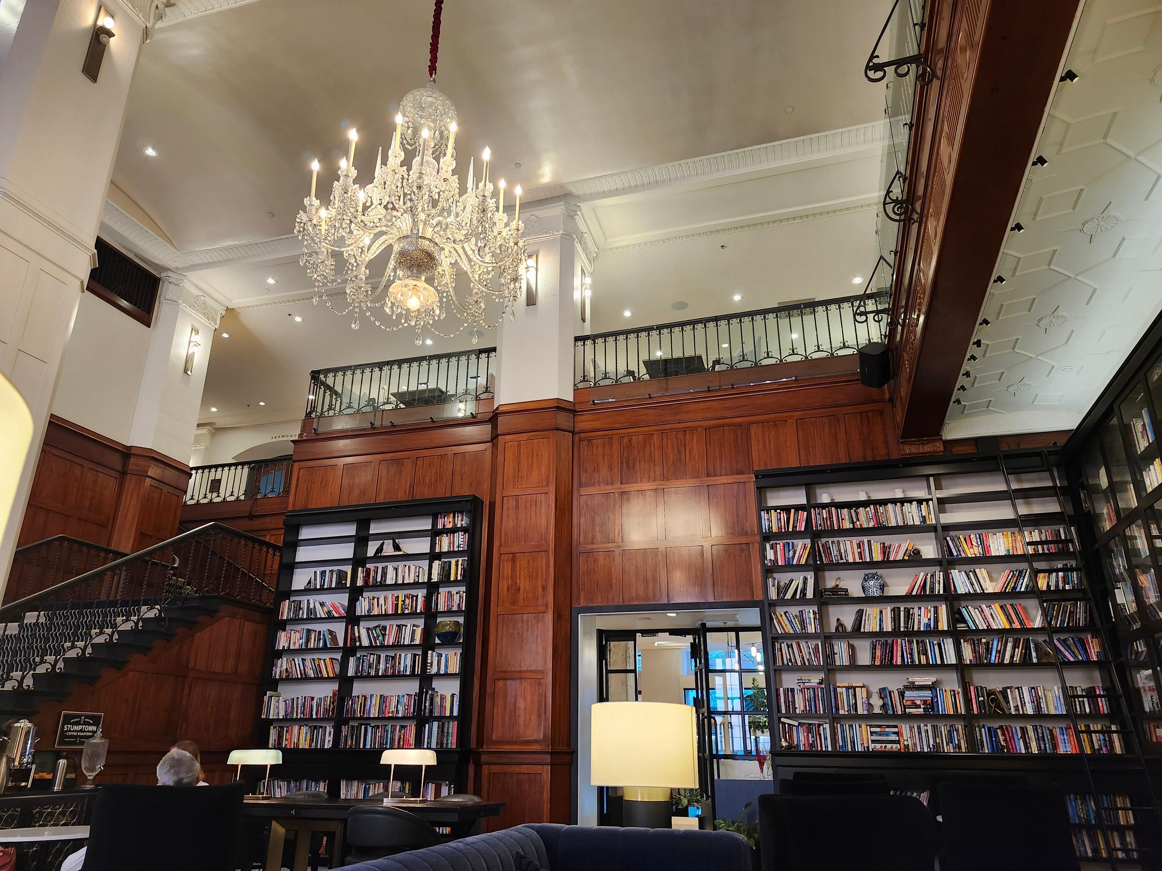 The library and coffee!