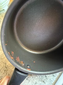 Did find this in the cabinet when cooking food. So I washed all the dishes to make sure they were clean before we used them .