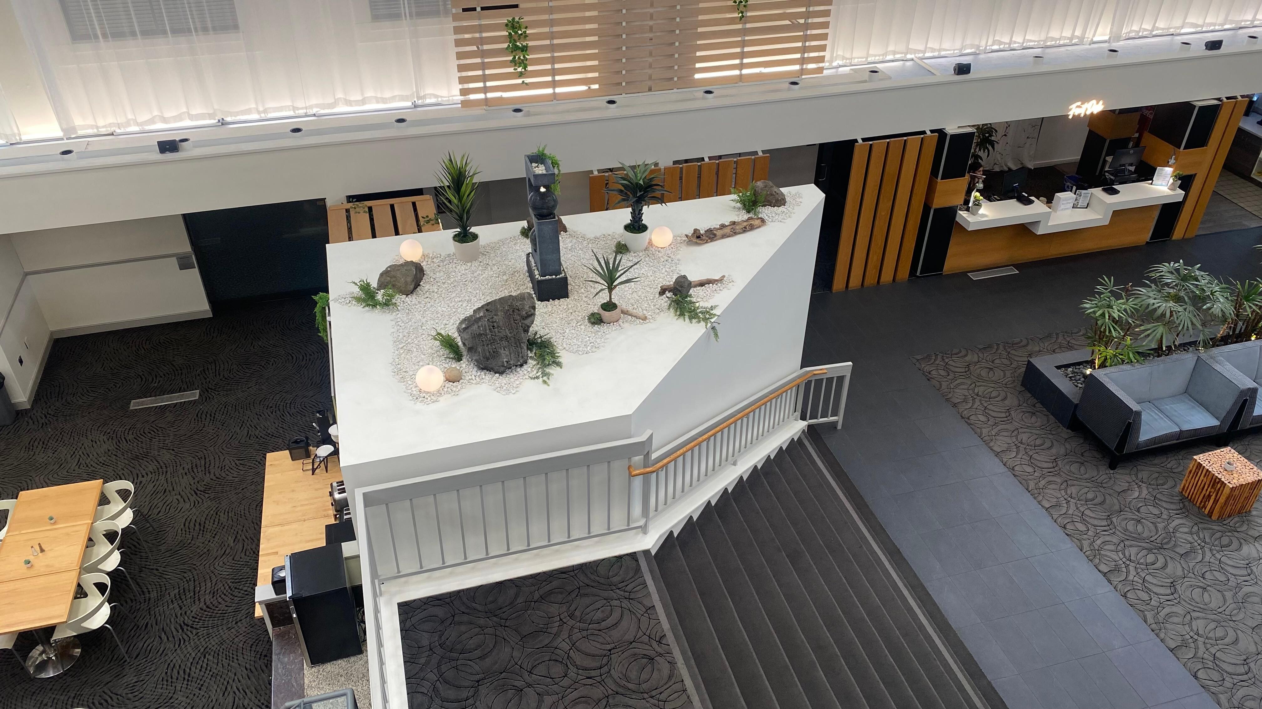 The view from the third floor.
