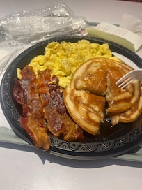 Breakfast at the steak and shake inside the hotel. And great coffee too!!