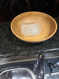 Dishes of liquid with stuff in it - not sure what that even is..