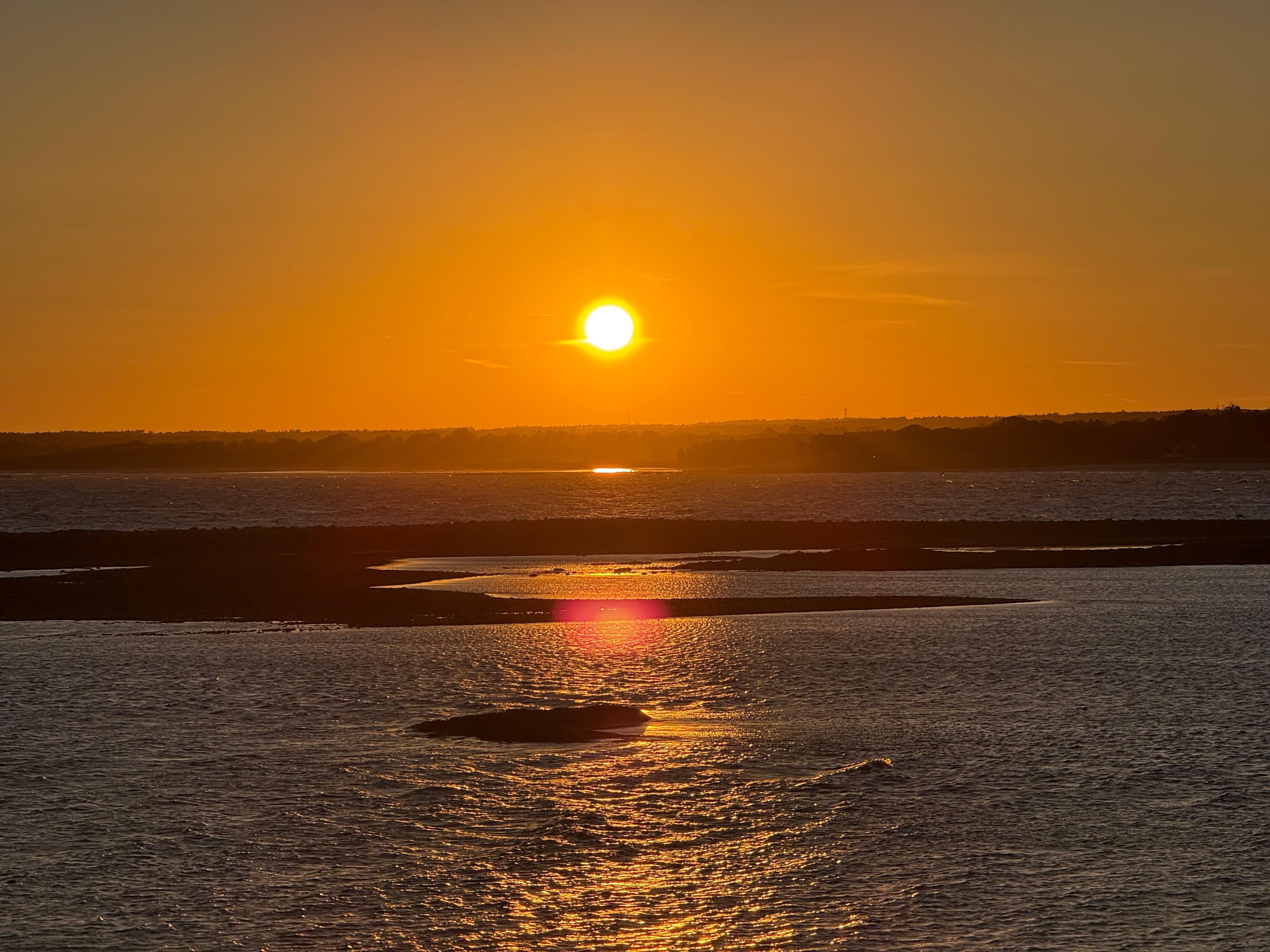 Sunset from master bedroom balcony 🌅