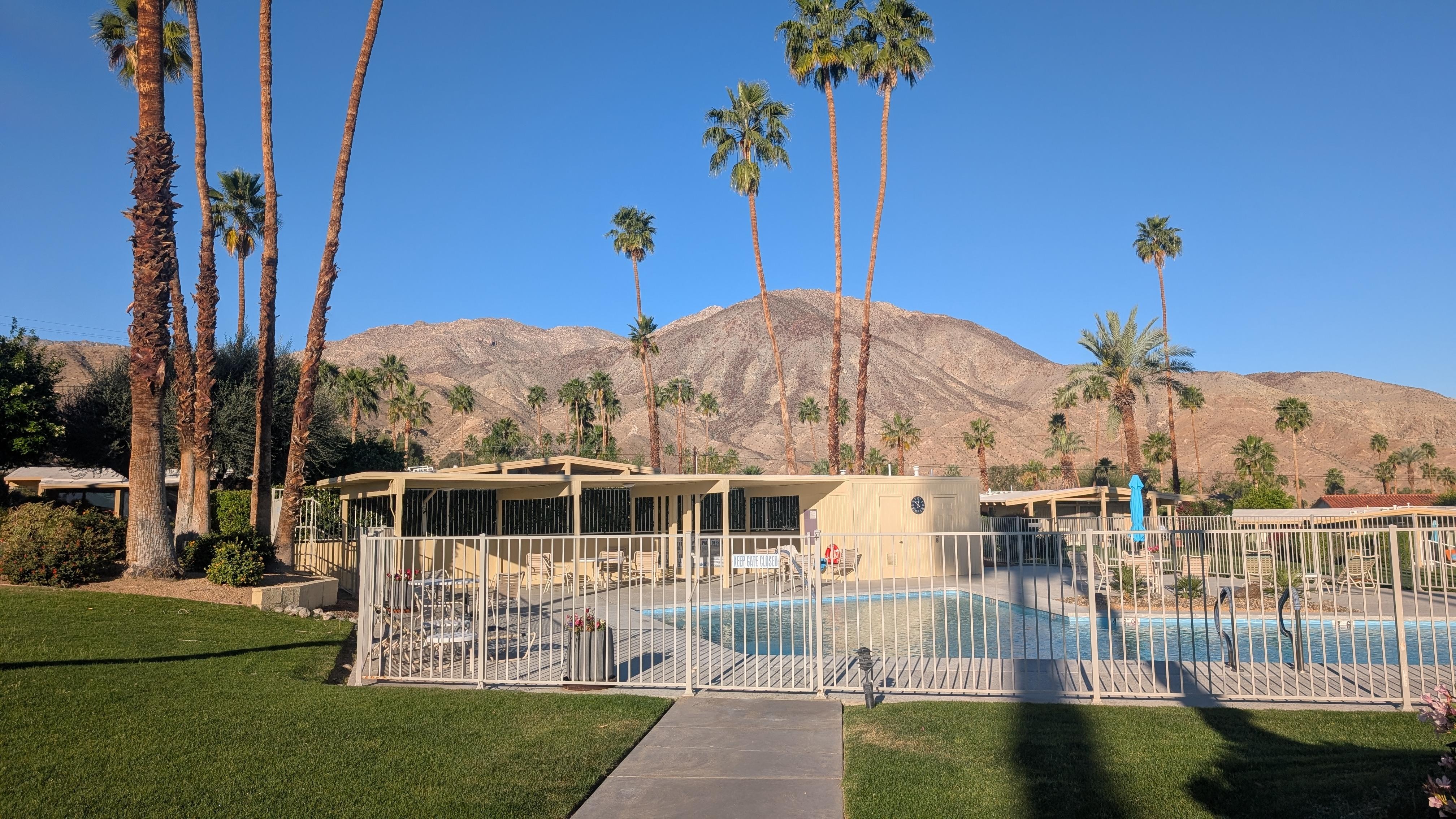 Pool and mountain view