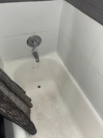 Tub needs to be refinished.