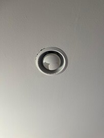 Painted over the lightbulb