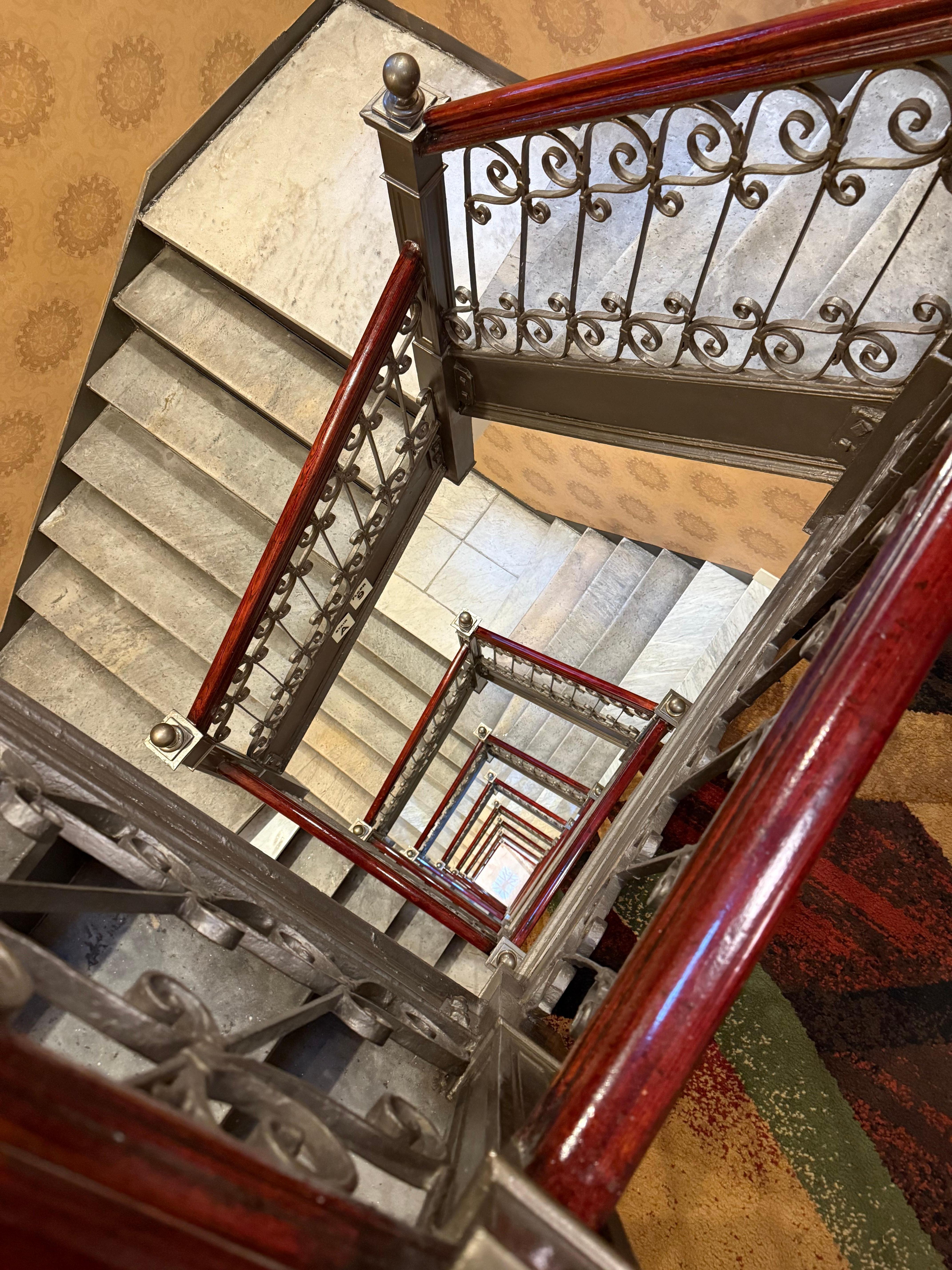 Stairwell. Hotel has 12floors. we were on 10th. The elevator was the slowest I’ve ever see 