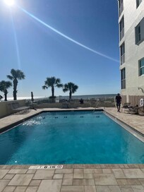 Pool overlooks the Beach