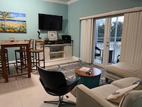 Living/dining with porch