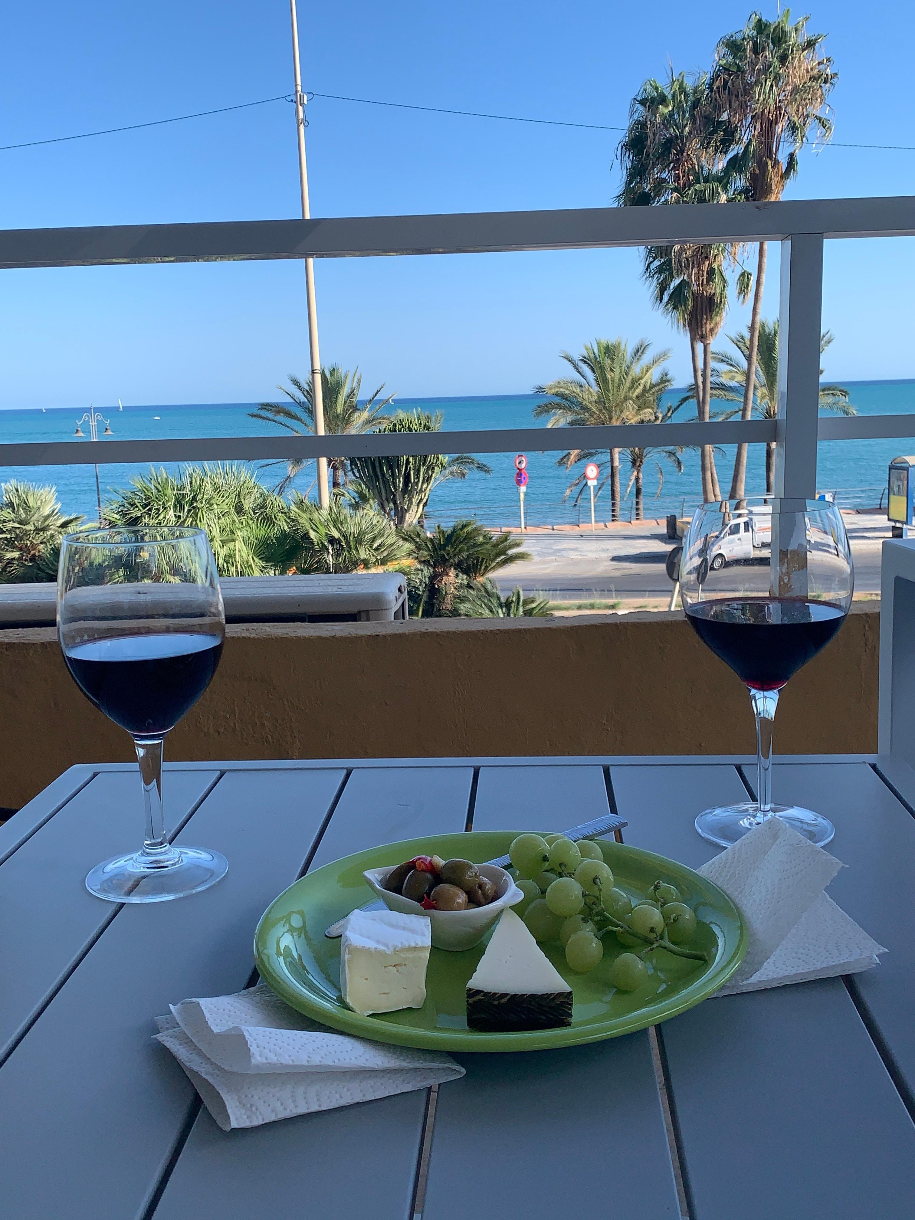 Wine & cheese on the terrace!  