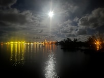 View at night from lanai
