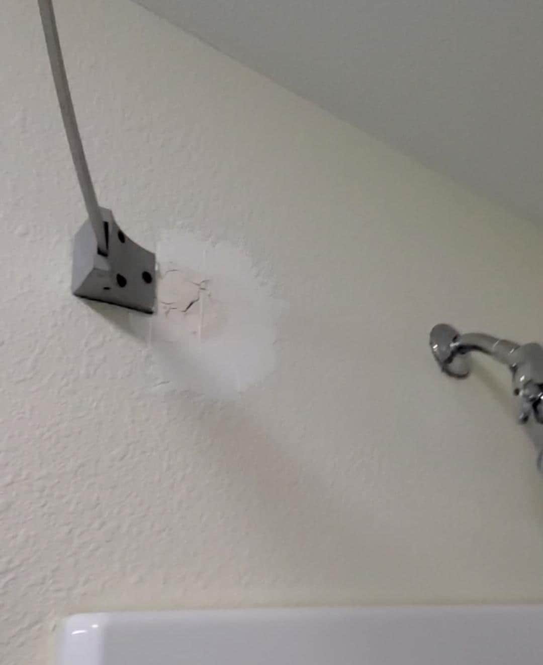 Shower wall damage 