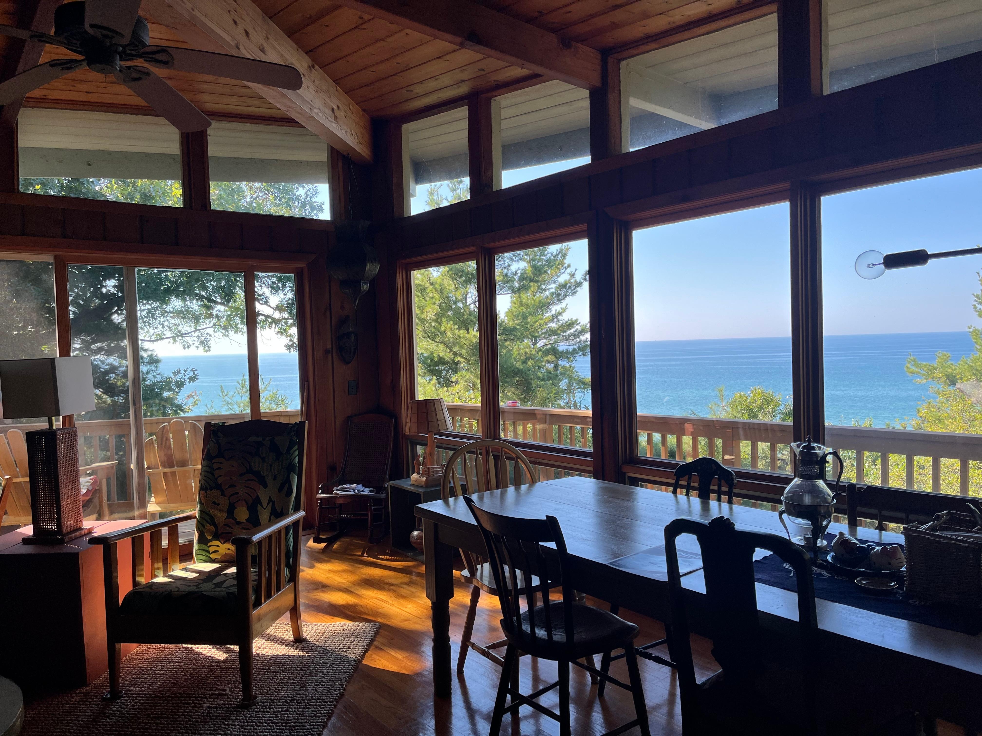 The view!  One of the reasons we chose this cabin. 