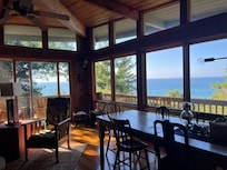 The view! One of the reasons we chose this cabin.