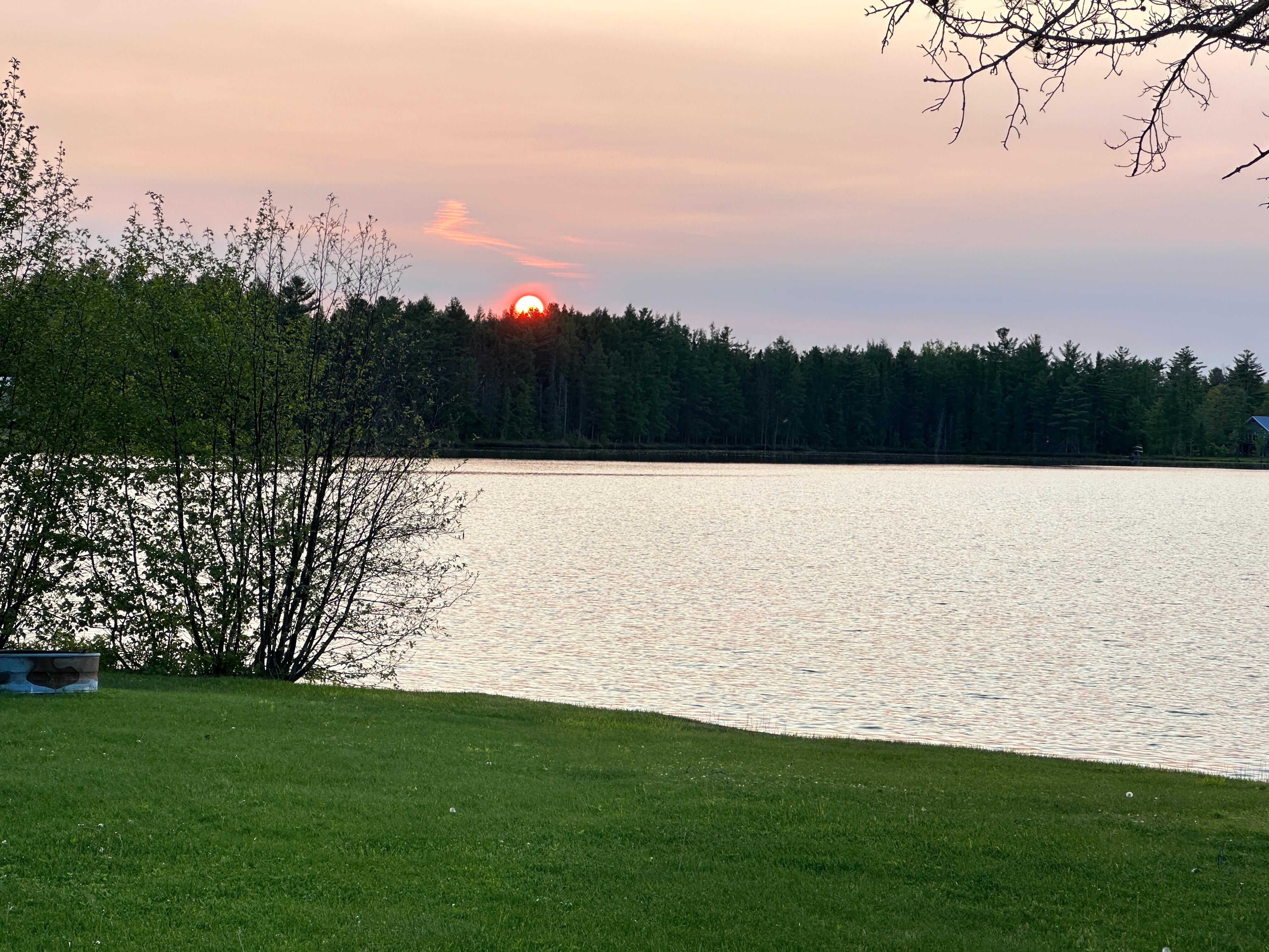 Sunset from the back yard