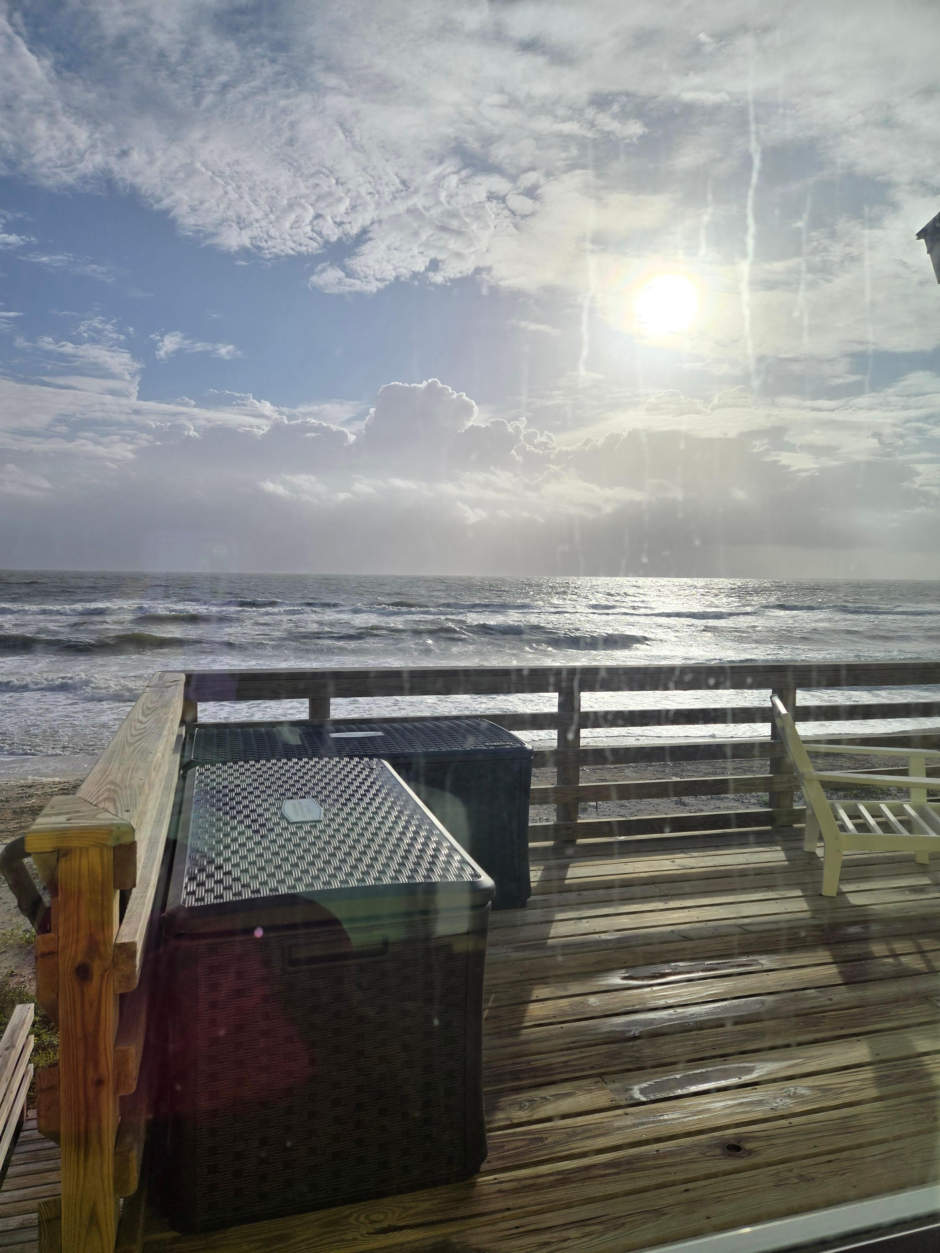 Morning view from the primary room.