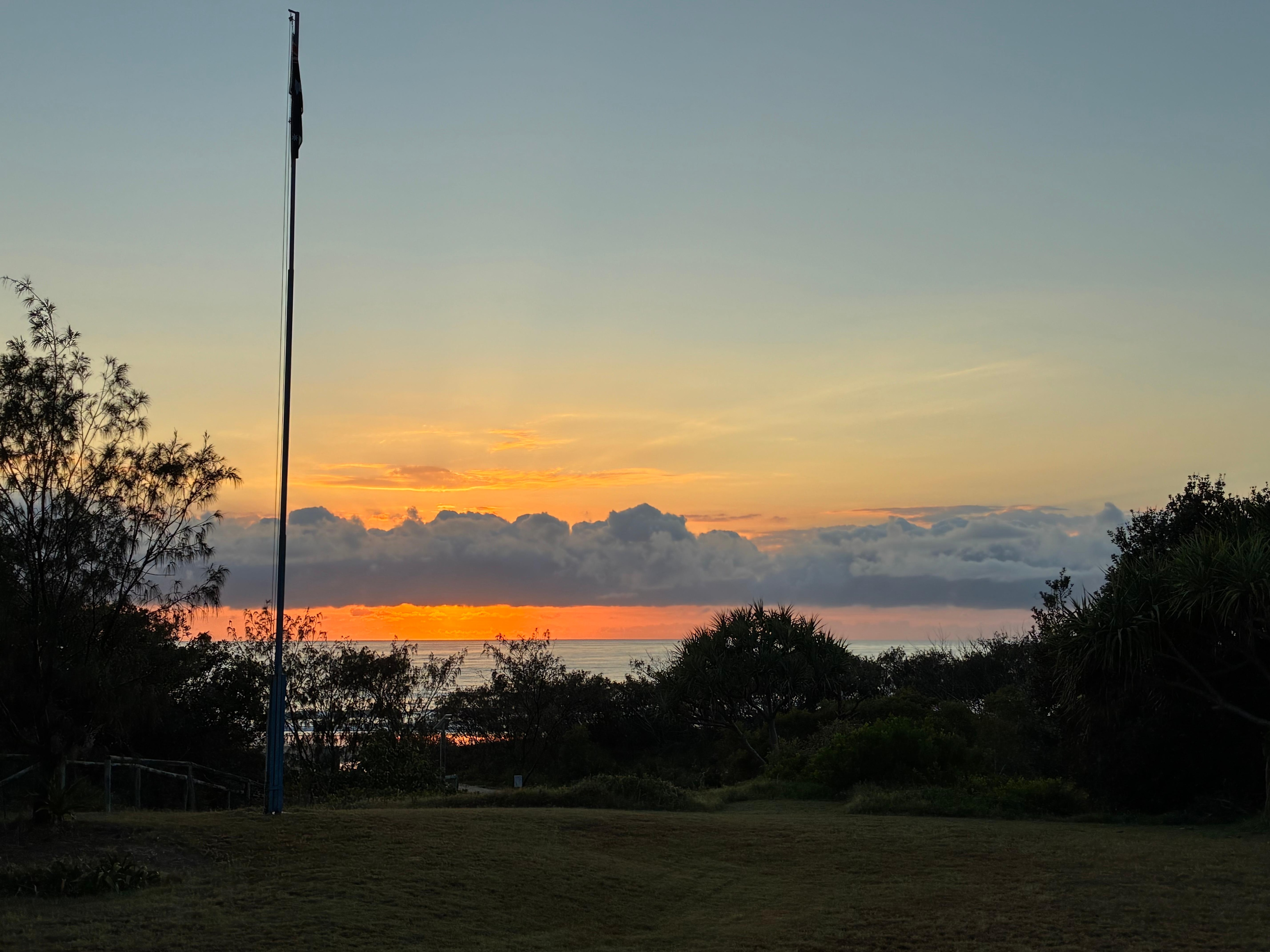 Sunrise from house balcony