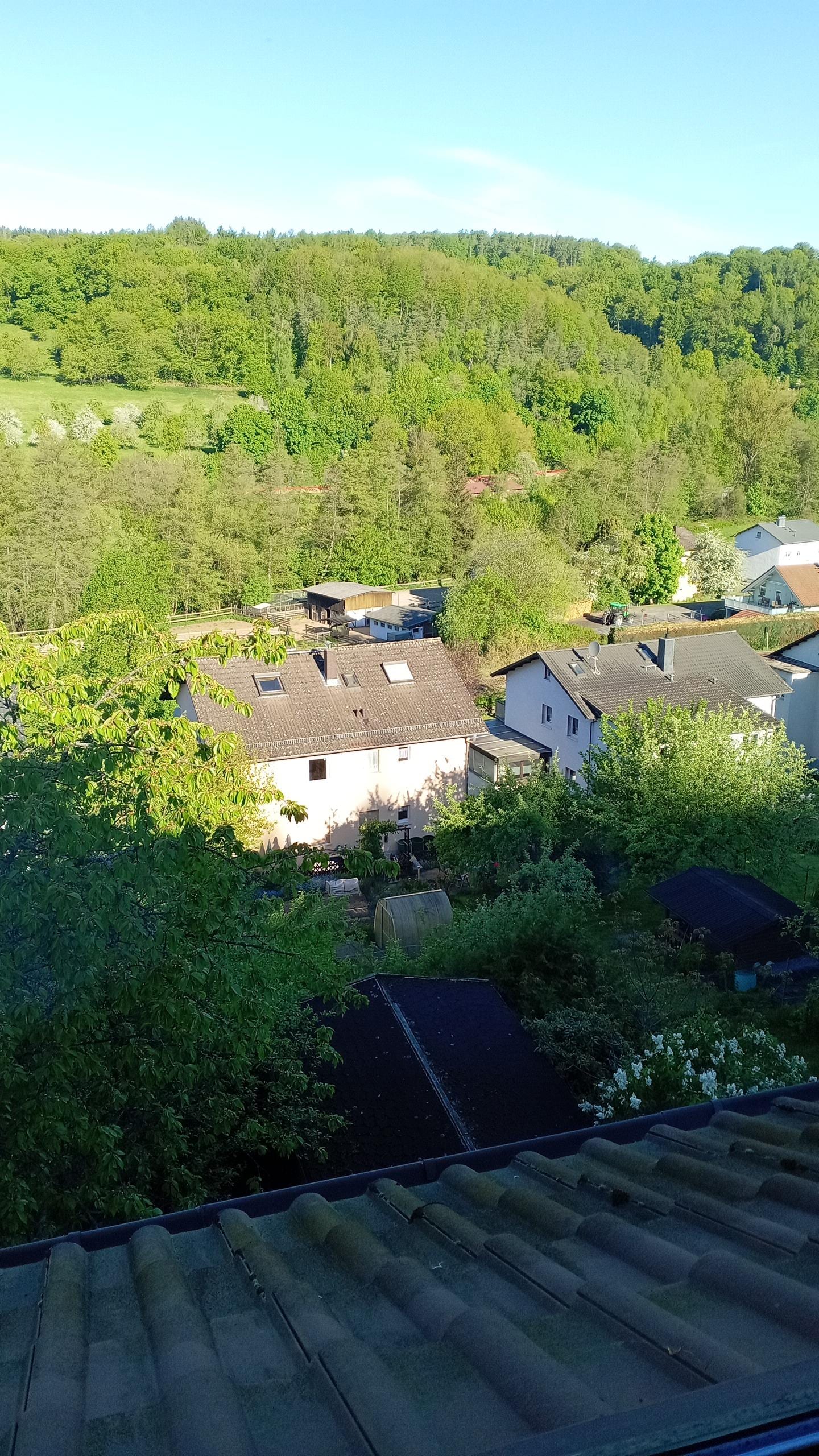 Blick aus dem Schlafzimmer 