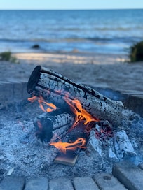 Lovely beach fires.