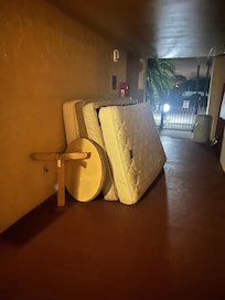 Mattresses outside