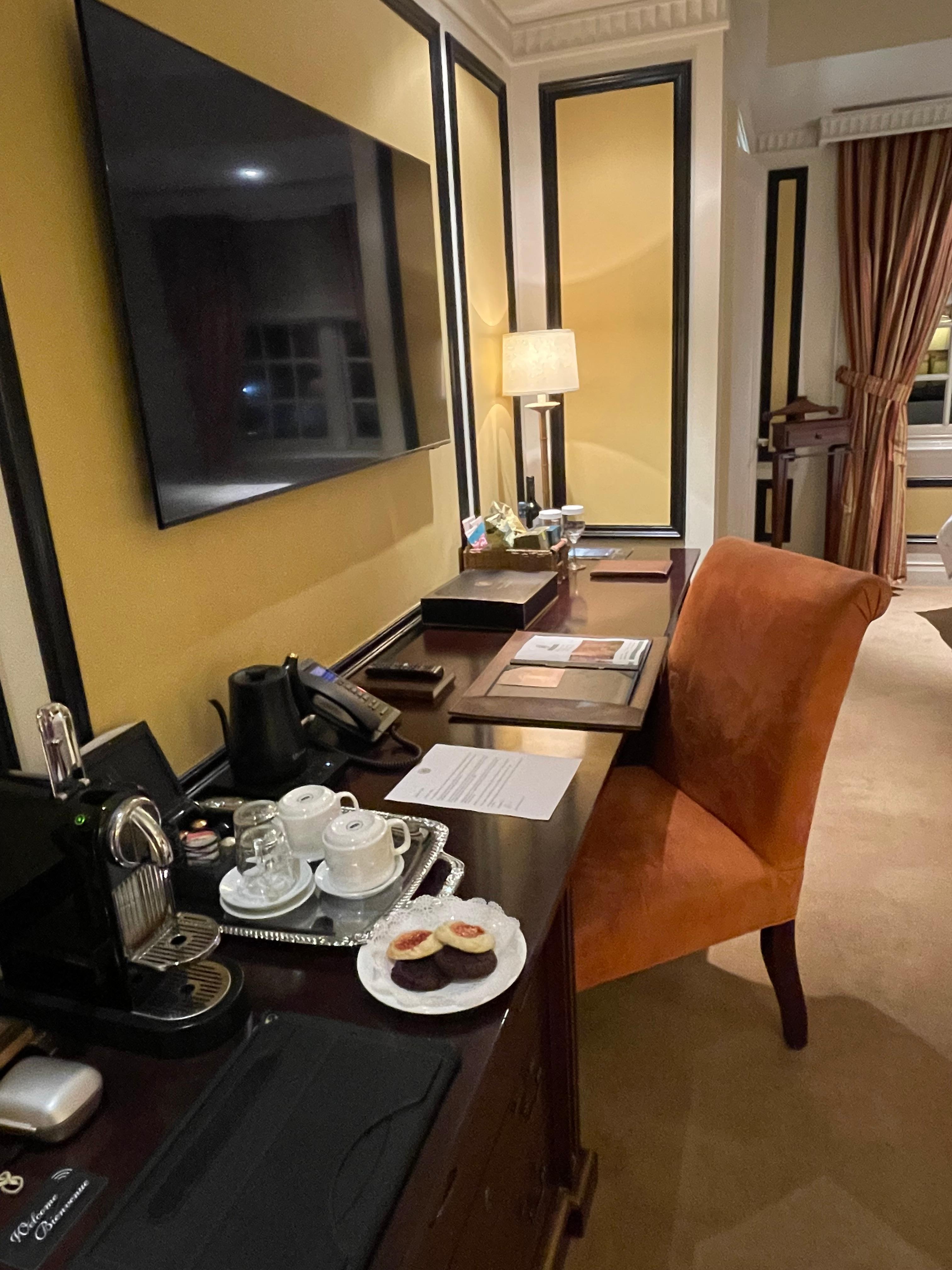 Biscuits in our suite  another little surprise for us when we came back from our evening outing