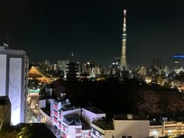 お部屋の窓からの風景です
左手には浅草寺
スカイツリーも目の前でした