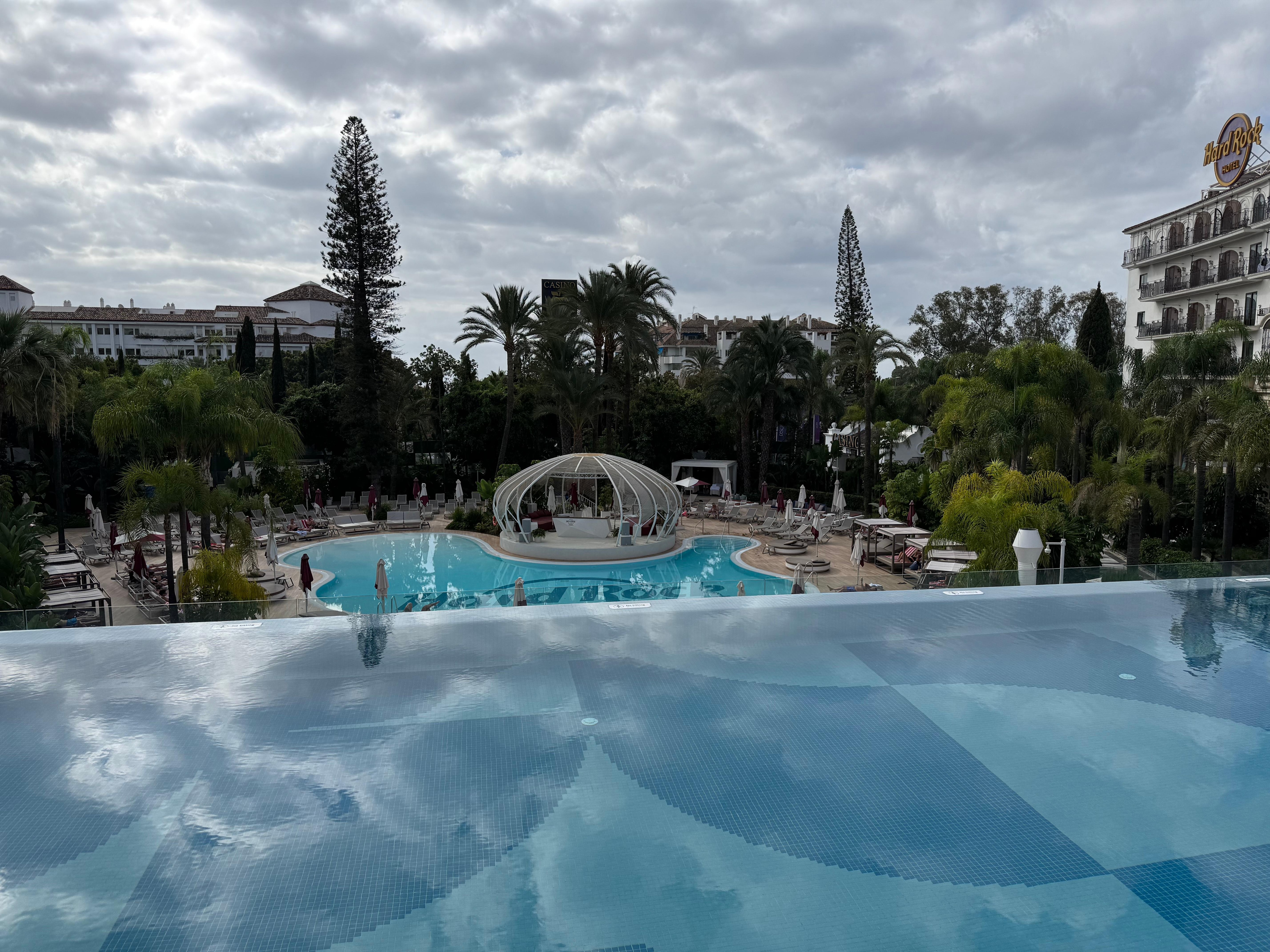 View from rooftop pool