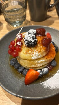 One of the breakfast options