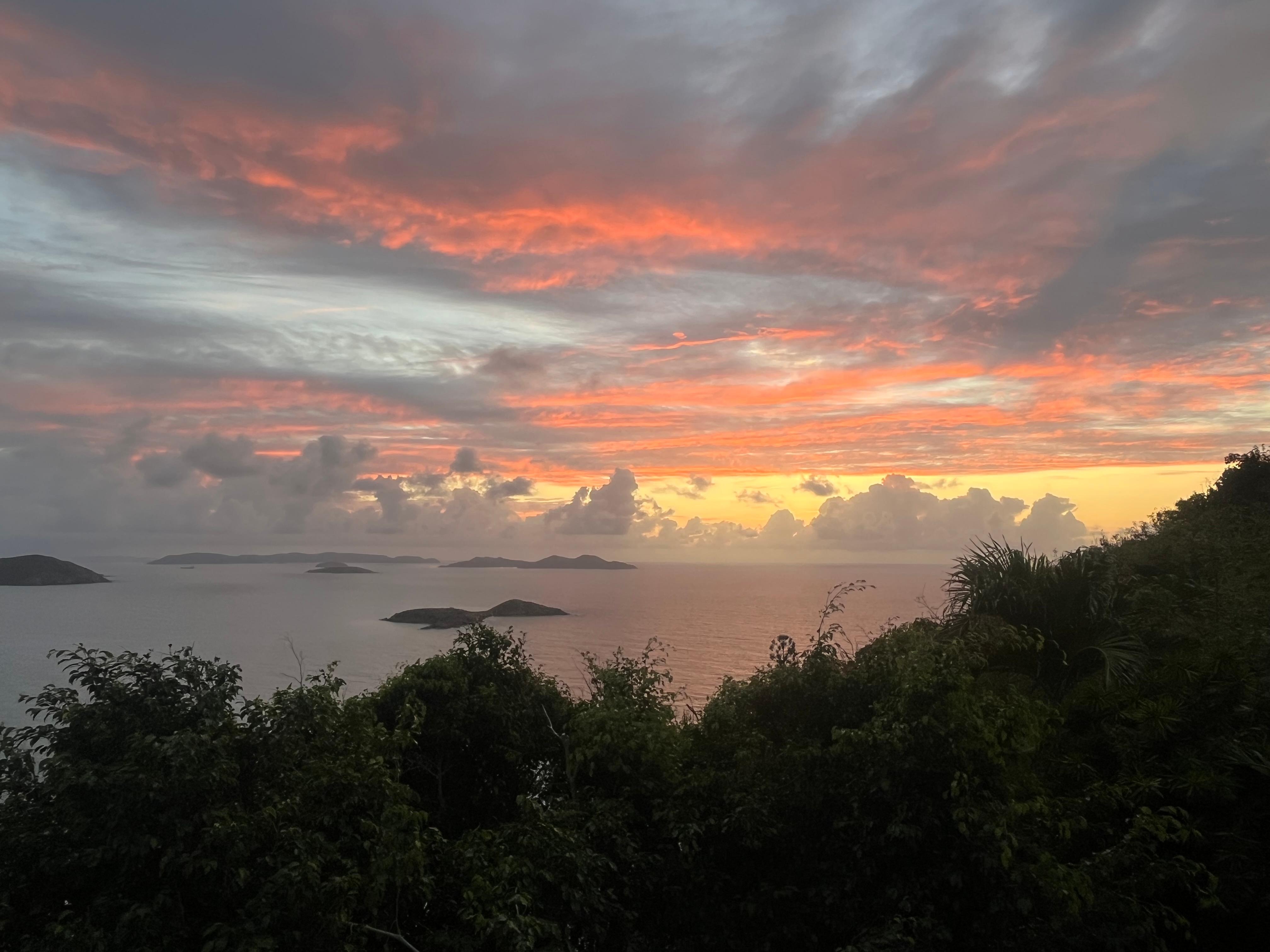 Sunrise from the top porch on our last morning…