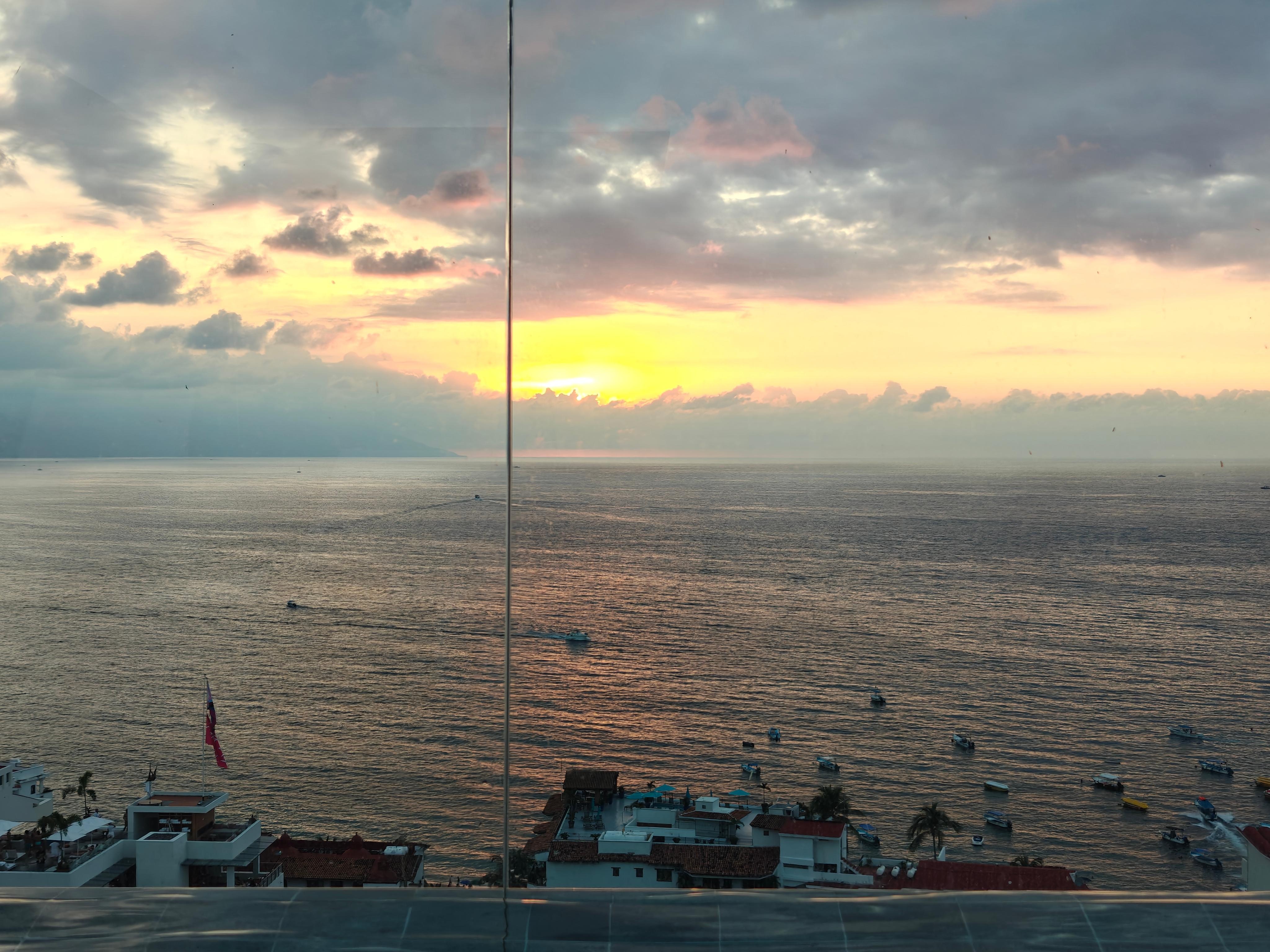 View from rooftop pool. 