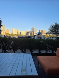View from hotel public patio