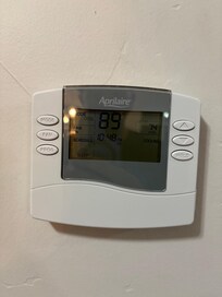 Upstairs ac monitor at 10:48 pm our first night