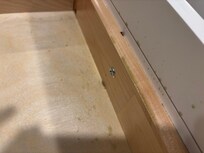 Interior of kitchen drawer