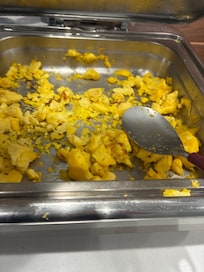 The egg tray at 8:45 when breakfast was to be until 10 AM and they refuse to make more