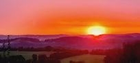 Sonnenaufgang von der Terrasse aus