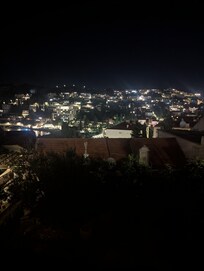 Nighttime view from patio/deck