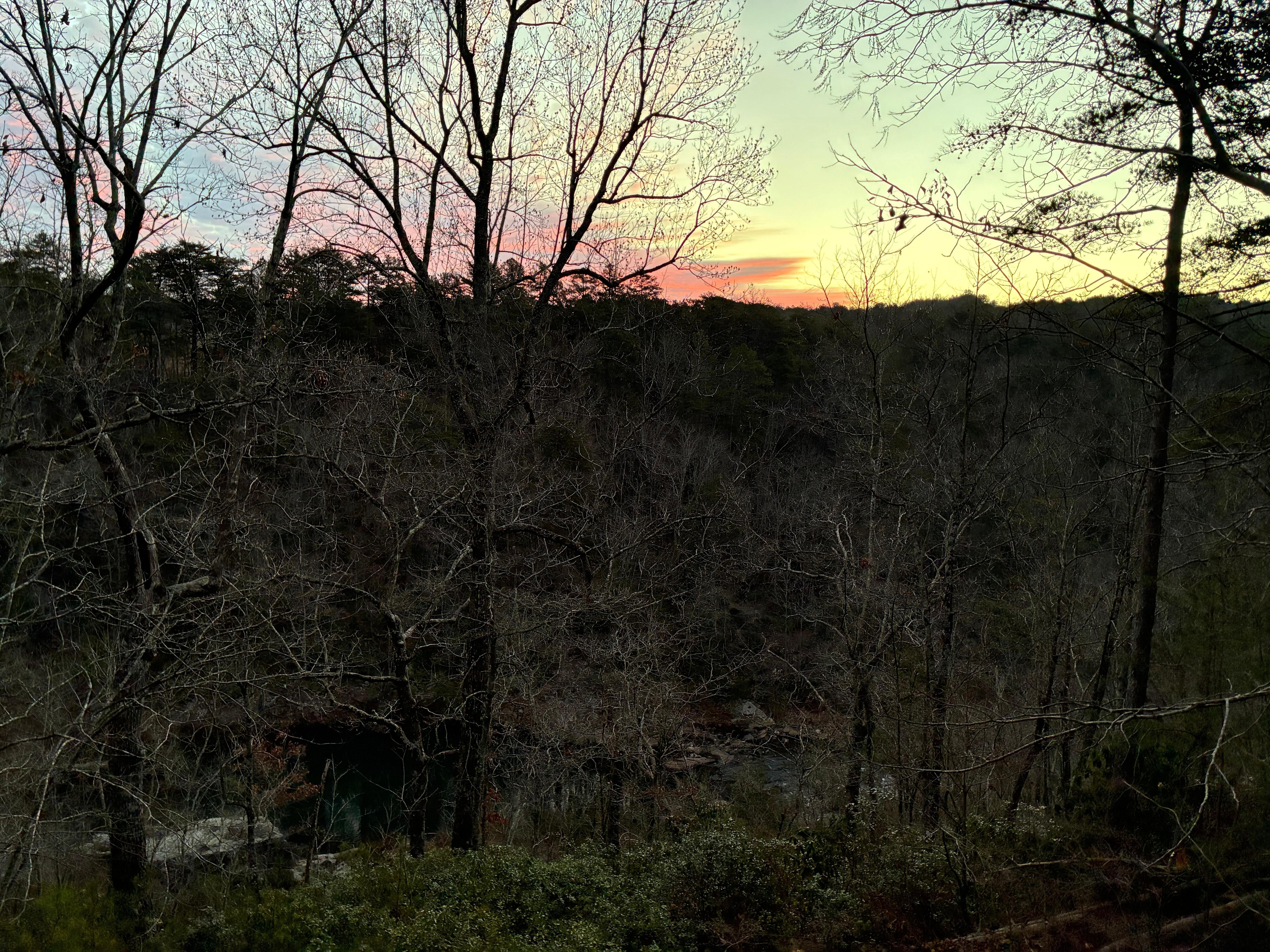 Sunrise on back porch