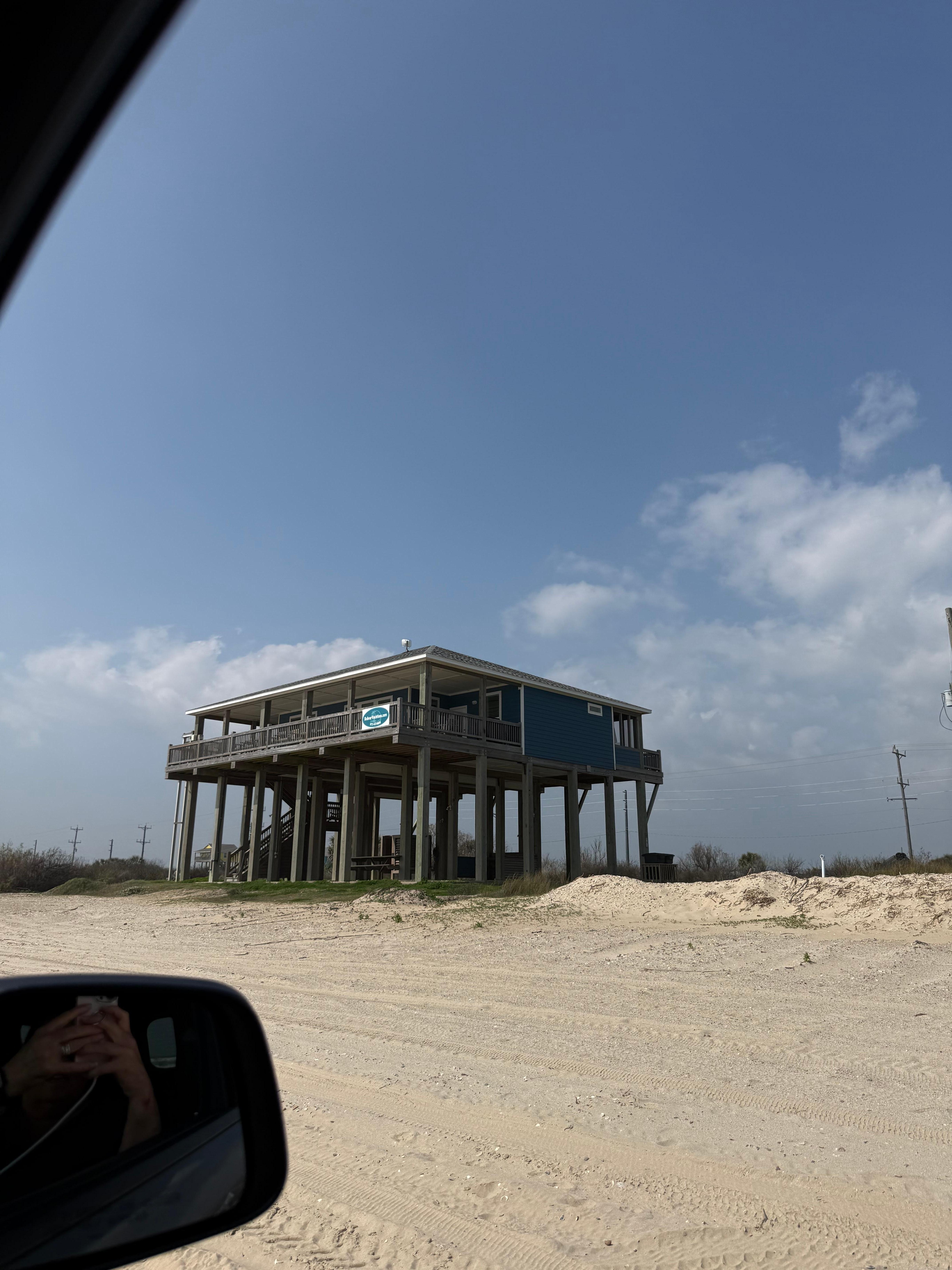View of home from the beach