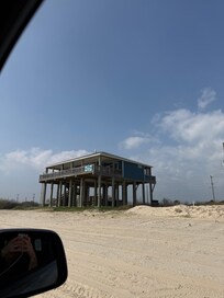 View of home from the beach