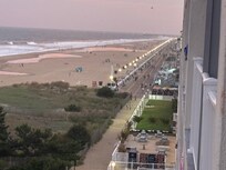 Bar below rooms on the ocean side