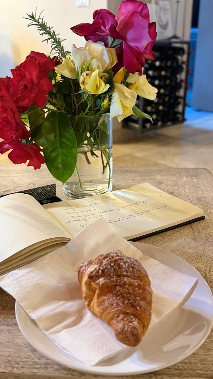 Croissant do café maravilhoso