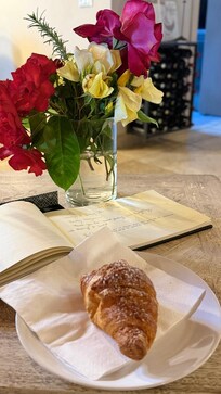 Croissant do café maravilhoso