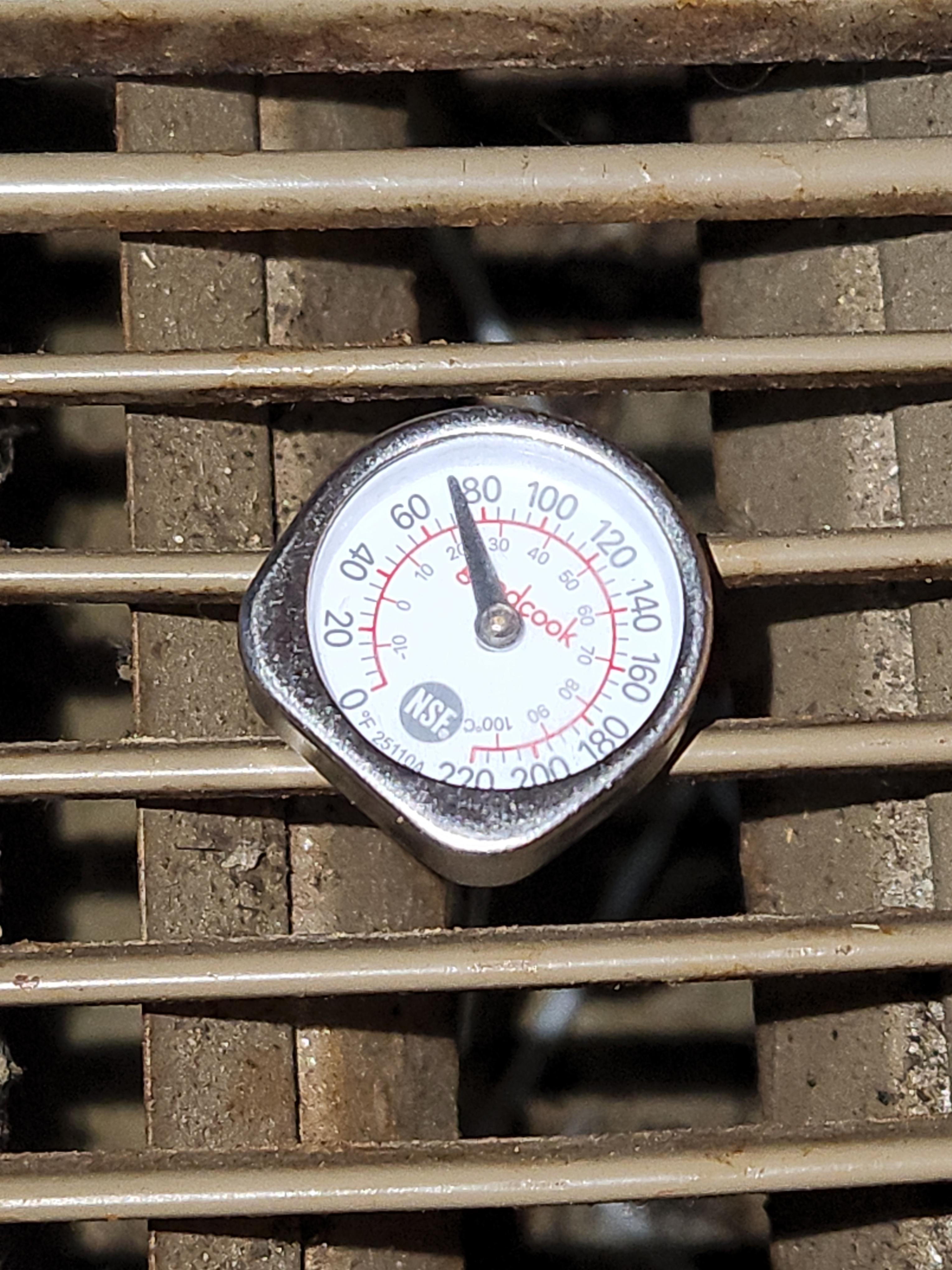 Temperature coming out of the vents