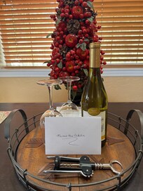 Anniversary gift from hosts.