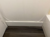 Bathroom water bubble in the wall