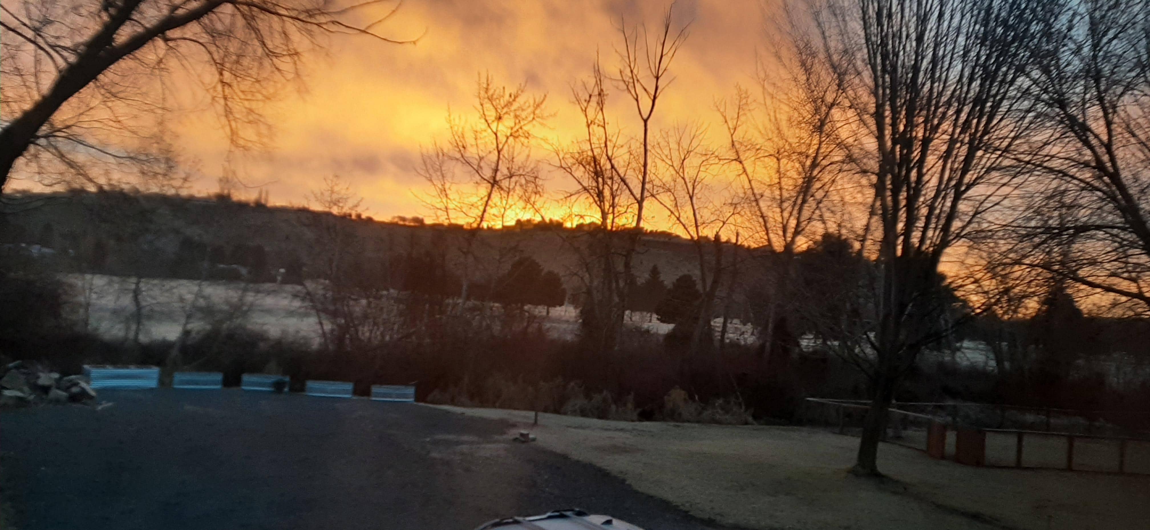 Sunrise view at 7 a.m.