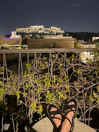 The eveningview from the rooftop