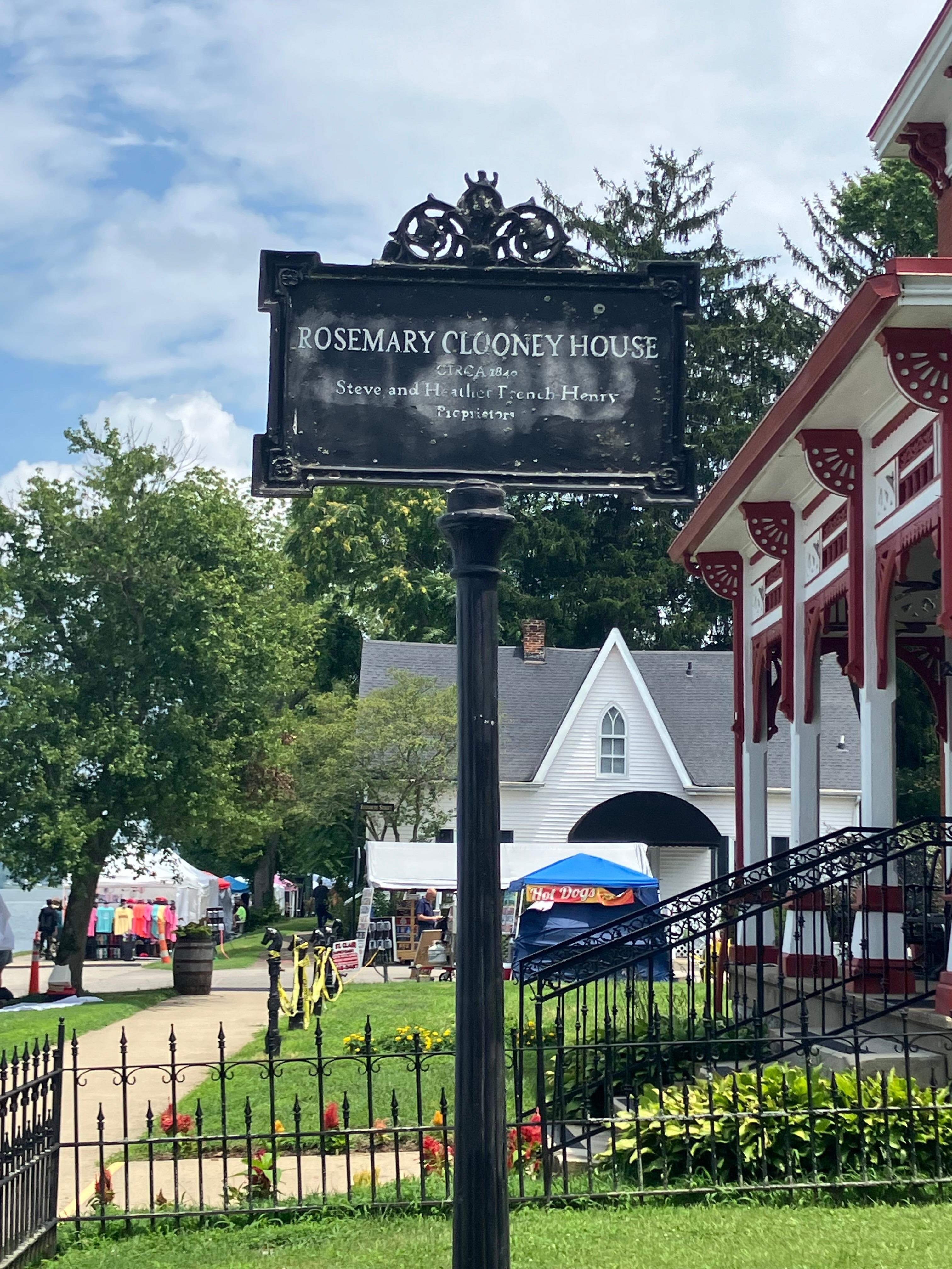 I’m walking distance of Rosemary Clooney’s home.